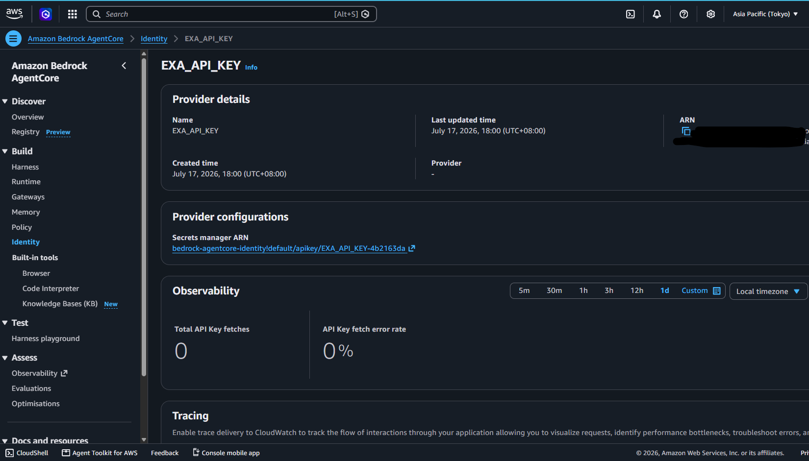 AgentCore Identity credential provider